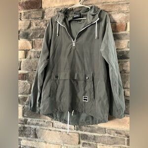 Ezekiel Men's Gray Pullover Windbreaker Jacket